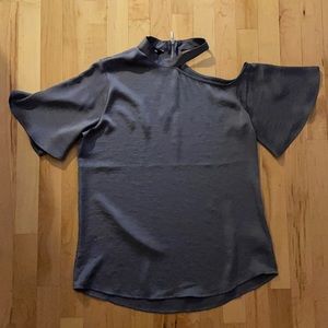 Express Silky Cut Out Shirt